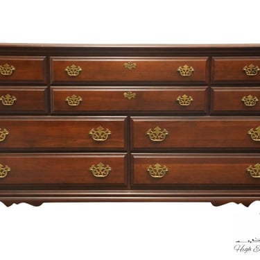 BROYHILL FURNITURE Solid Cherry Traditional Chippendale Style 66" Ten Drawer Dresser 6675-32 