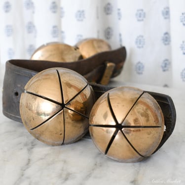 Vintage Brass Sleigh Bells 