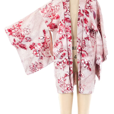 Floral Tie Dye Shibori Kimono