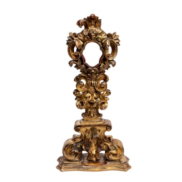 17th Century Carved Gilt-Wood Reliquary