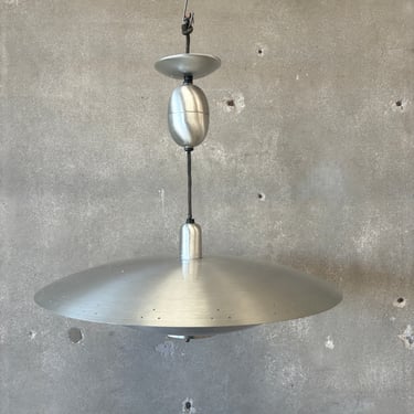 Vintage Mid Century Modern Adjustable Flying Saucer Lamp