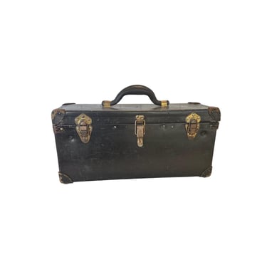 Vintage 1930’s Bell Systems Black Hard Leather Lineman Toolbox, Luggage ...