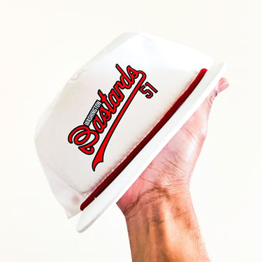 Bastards Baseball Cap (White Red)