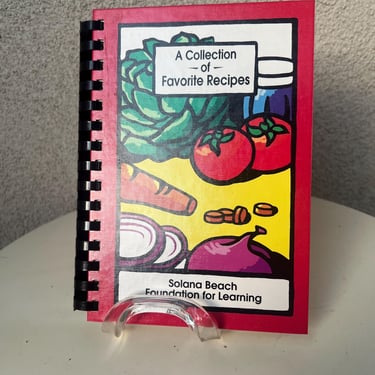 Vintage 2001 Regional Cookbook A Collection Of Favorite Recipes Solana Beach CA 