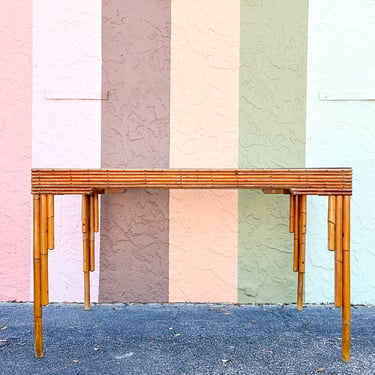 Art Deco Style Rattan Dining Table