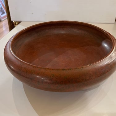 Large Ceramic Studio Pottery Glazed Bowl Planter Centerpiece