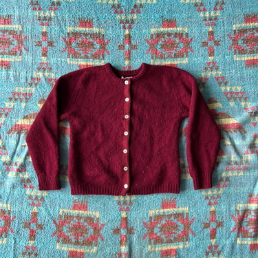 1950s Pandora Scothckin Wool Button Up Sweater 