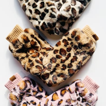 Convertible Leopard Mittens