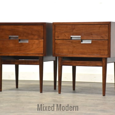Refinished American of Martinsville Nightstands - A Pair 