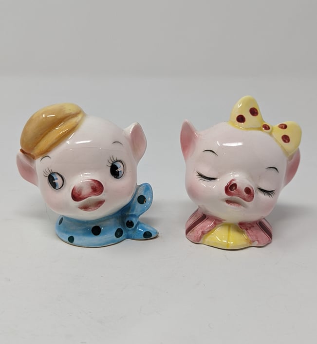 Home & Living Dining & Serving Vintage Pig Salt Shaker Pepper Shaker