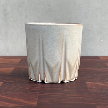 Porcelain Ceramic "Stealth" Cup  - Satin Blue/ Charcoal 