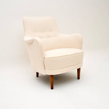 Vintage Swedish Samsas Armchair by Carl Malmsten