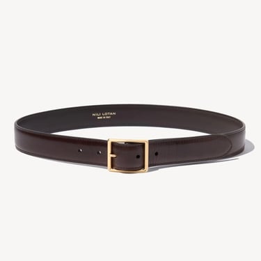 Gabriele Belt - Black with Antique Gold Buckle