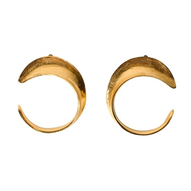 Cecile et Jeanne Vintage Golden Swirl Earrings