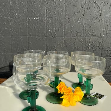 Cactus Margarita Glasses (Set of 7)
