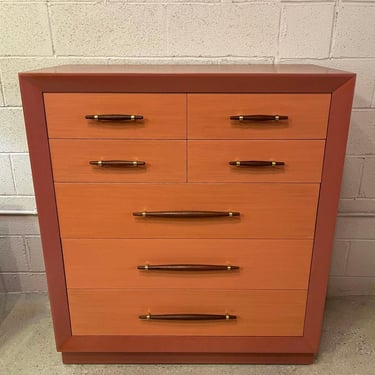 Hollywood Regency Custom Finish Mahogany Dresser By John Stuart