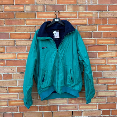 vintage 90s green teal Columbia jacket / tall xxl 2xl tall extra extra large 