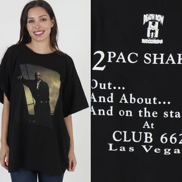 1996 2Pac Tupac Shakur Death Row Records Rap T Shirt XL 