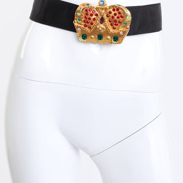 Jeweled Crown Buckle Belt