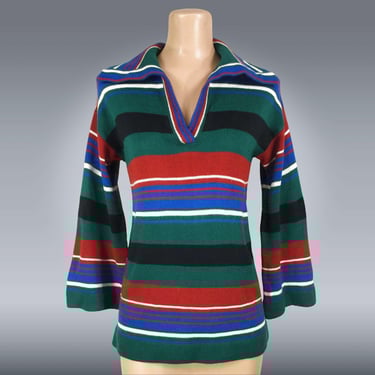 70's Adolfo knit sweater tank top for Tally-Ho / 1970's