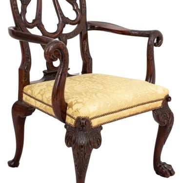 George II Style Mahogany Armchair