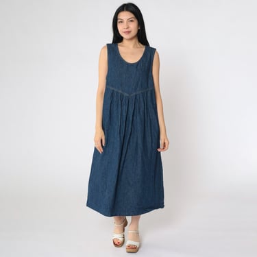90s Denim Maternity Dress Vintage Jean Jumper Pleated | Shop Exile -  Tucson, AZ | ATTIC