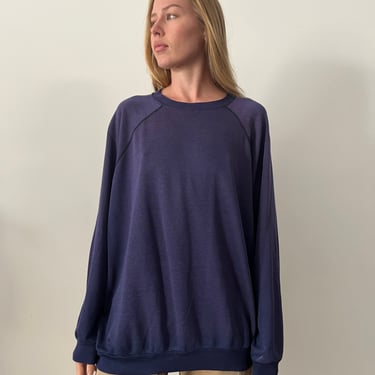 Big Thin Faded Blue Sweatshirt