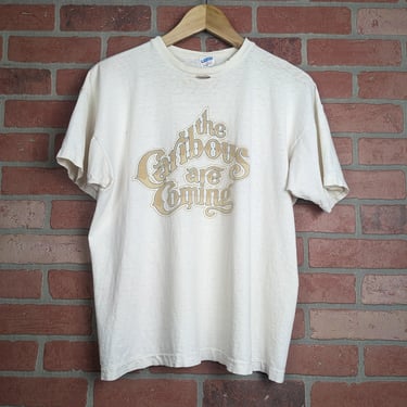 Vintage 70s 80s Double Sided Champion The Caribous are Coming ORIGINAL Sports Tee - Extra Large 