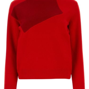 The Row Woman Red Wool Blend Enid Sweater