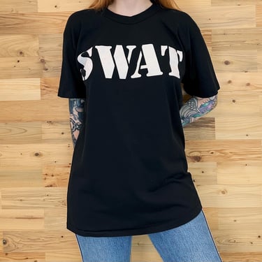 80's Vintage SWAT Tee Shirt T-Shirt 