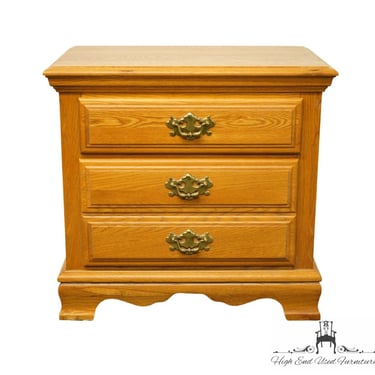 ATHENS FURNITURE Solid Oak Country French 26" Two Drawer Nightstand 7200-9623 