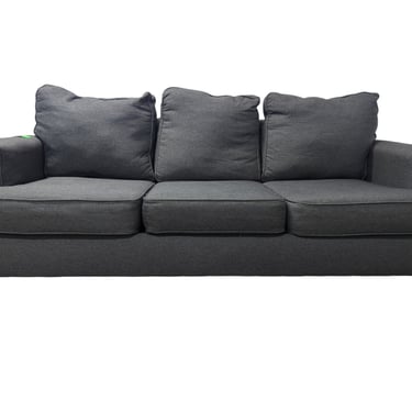 Gray 3-Seater Hide-a-Bed Couch