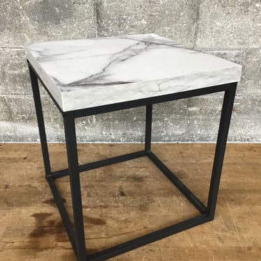 Faux Stone Side Table (Seattle)