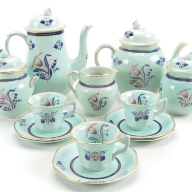 Adams Georgian Tulip Calyx Ware Coffee/Tea Service Set | England | Please read full details in the description. From the Lytle Family Estate 