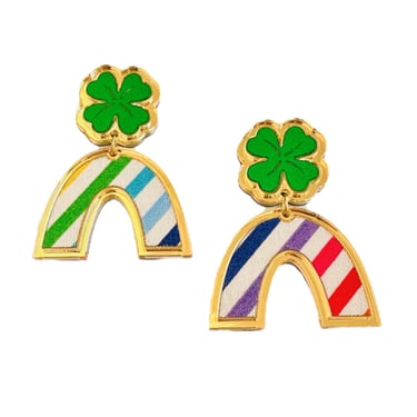 Sample Sale Clover The Rainbow Dangle Earrings
