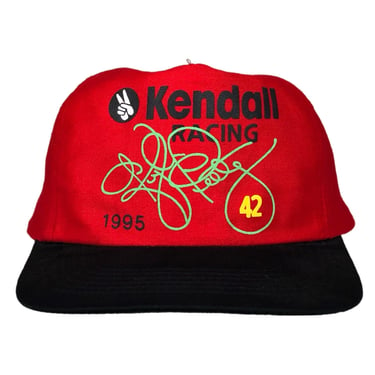 Vintage 1995 Kendall Racing Kyle Petty #42 Race Car SnapBack Hat Cap 