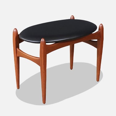 Mid-Century Modern Floating Seat Stool by Elliots of Newbury