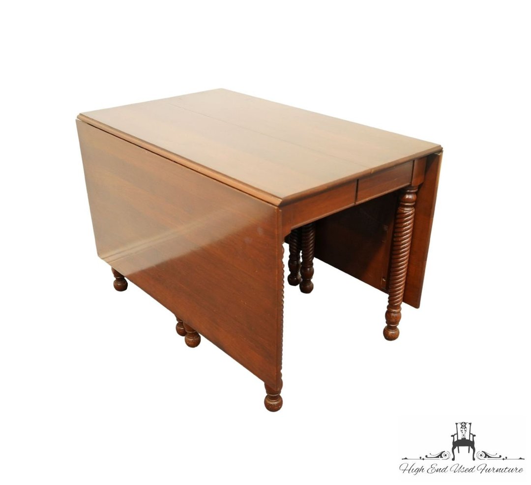 WILLETT FURNITURE Solid Wildwood Cherry 71" Drop Leaf Dining Table 6552