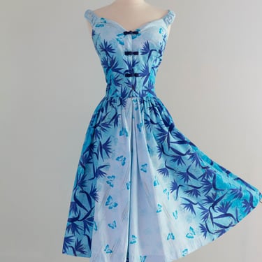 Rare 1950's Kamehameha Hawaiian Cotton Romper With Wide Culottes / ML