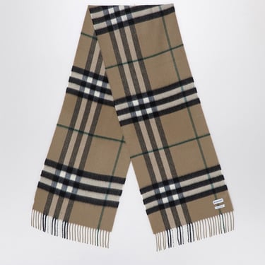 Burberry Cashmere Check Pattern Scarf Women