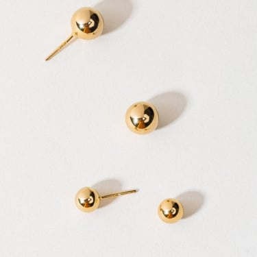 ARO Sphere Studs - 24kt Gold-plated/Sterling Silver