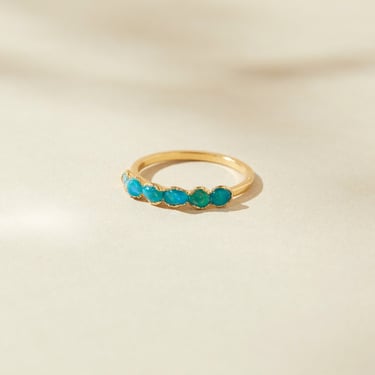 blue opal ring, october birthstone gift, raw opal ring for women, handmade gemstone jewelry, raw australian opal ring, real opal ring 