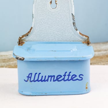 Vintage Enamel Allumettes Box