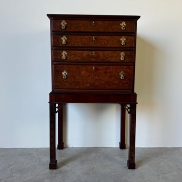 Vintage Hickory Chair Georgian Chippendale Style Chest on Stand 