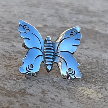 Hector Aguilar ~ Vintage Taxco 940 Silver Moth / Butterfly Pin / Brooch 