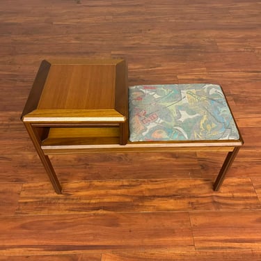 Vintage Teak Entry Bench