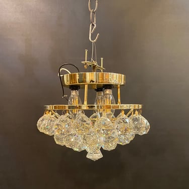Crystal 'Corona' Semi-Flush Mount 3-Light Fixture by Elegant Lighting