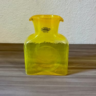 Blenko 384M Mini Water Bottle Carafe,   Double Spout Water Bottle, Decanter / Vase 