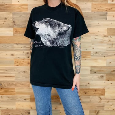 90's Vintage Wolf Tee Shirt 