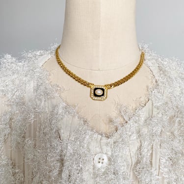 Vintage 80's Gold Tone Choker 